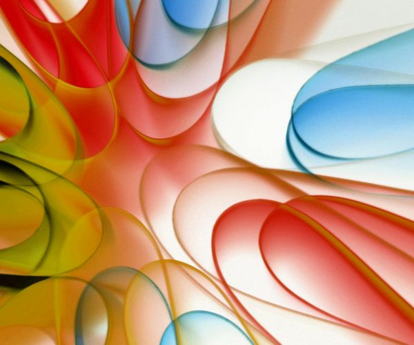 Abstract dynamic shapes symbolizing stability and flow